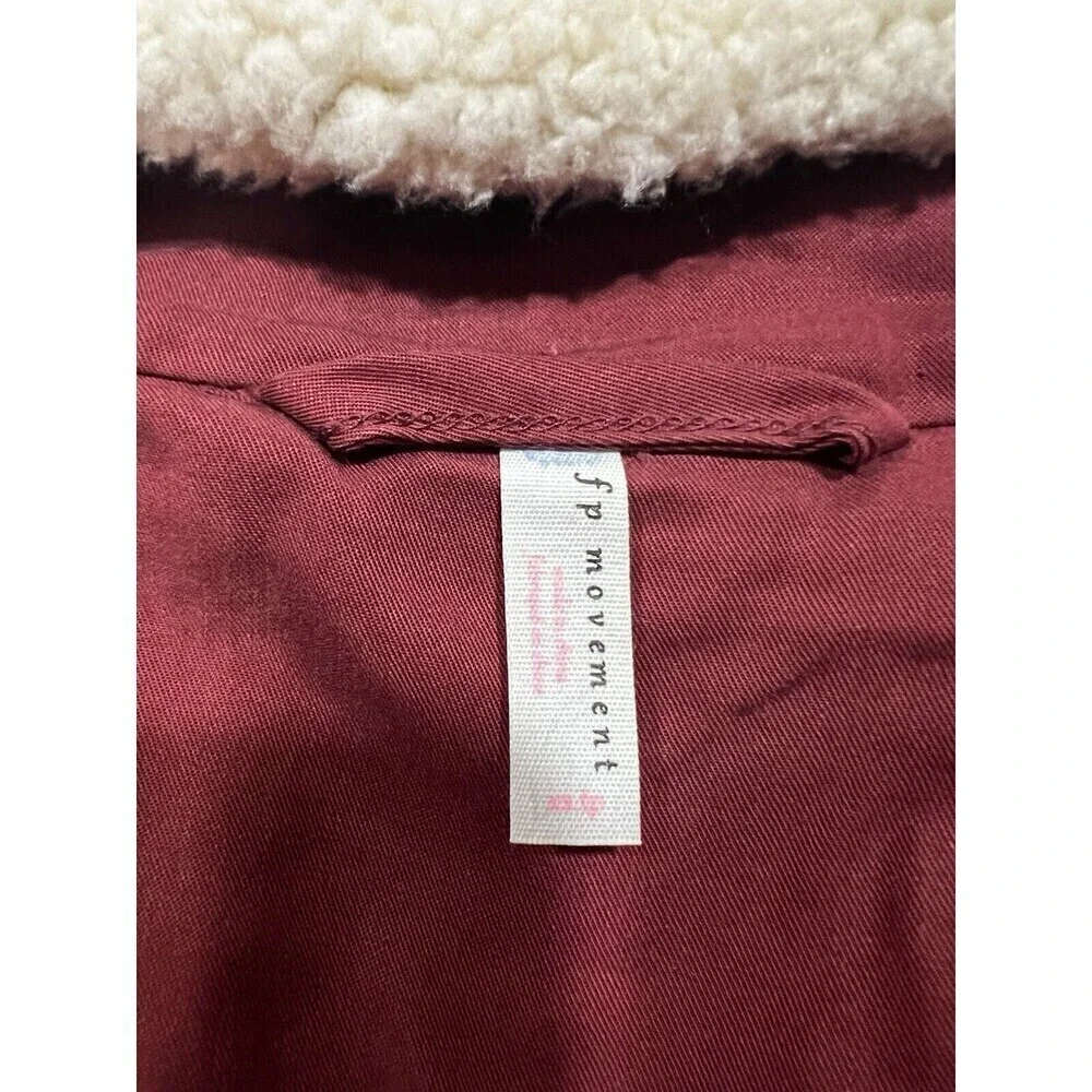 Free People Movement Mix It Up Jacket Womens Size Xs Oversized Sherpa - Picture 9 of 9